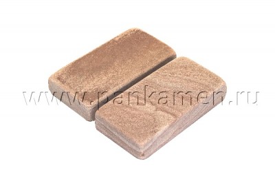 Брусчатка галтованная Малиновая, размер 100x200 мм - песчаник