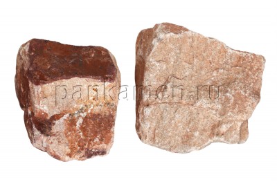 Бутовый камень «Розовый», размер Ø (15-35)см